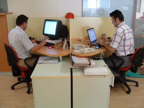 werken op kantoor