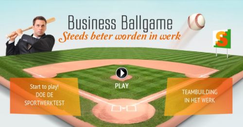 Homepage Business-ballgame website